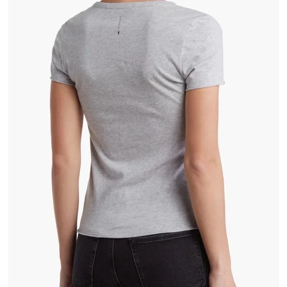 All Saints Bela Tee in Grey Merl - Picture 2 of 6
